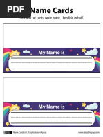 Name Cards