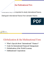 Globalization & Multinational Firms: Understanding International Finance