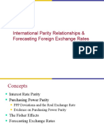 6 International Parity Relationships & Forecasting Foreign Exchange Rates