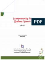 Entrepreneurship Guide for Handloom Weavers