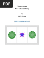 Python Programs - Part 1 - Curve Stitching