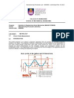 Lab Sheet Metrology-PROFILE MEASUREMENT