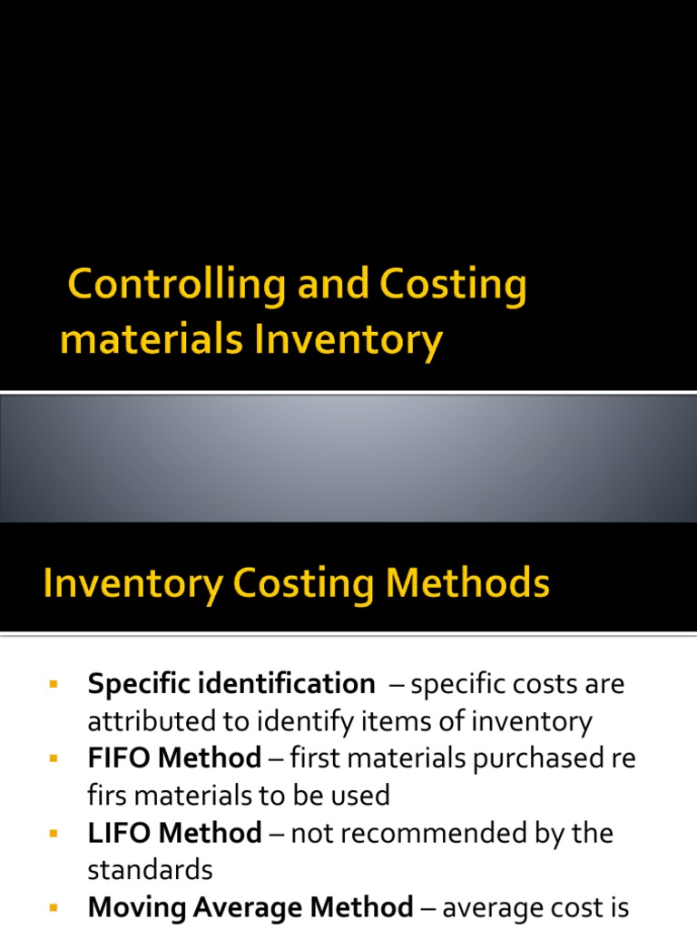 Inventory Valuation Methods Explained | PDF | Cost Of Goods Sold ...