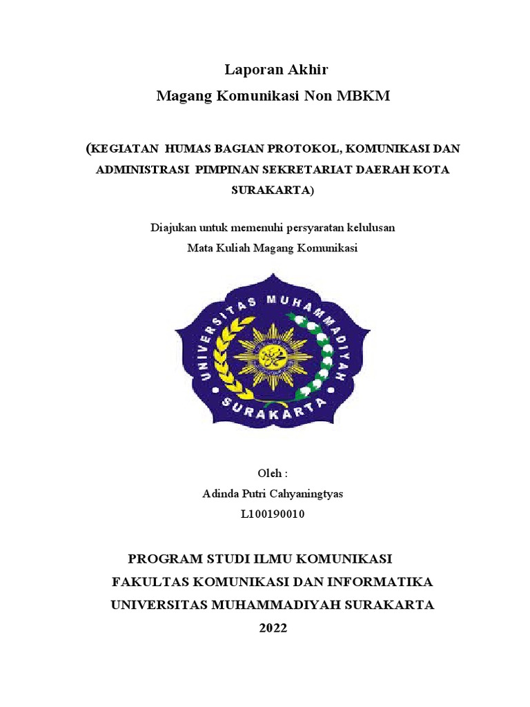 Contoh LAPORAN MAGANG | PDF