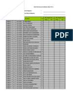Daftar Nilai Harian Dan PTS 1 Kelas X