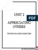 Unit 2 Appeciating Others