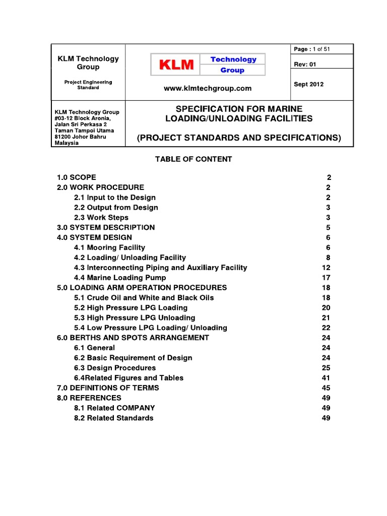 Specification For Marine | PDF