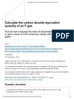Calculate The Carbon Dioxide Equivalent Quantity of An F Gas - GOV - UK