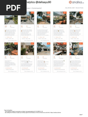 Instagram Analytics By Analisa.io (Top Post)
