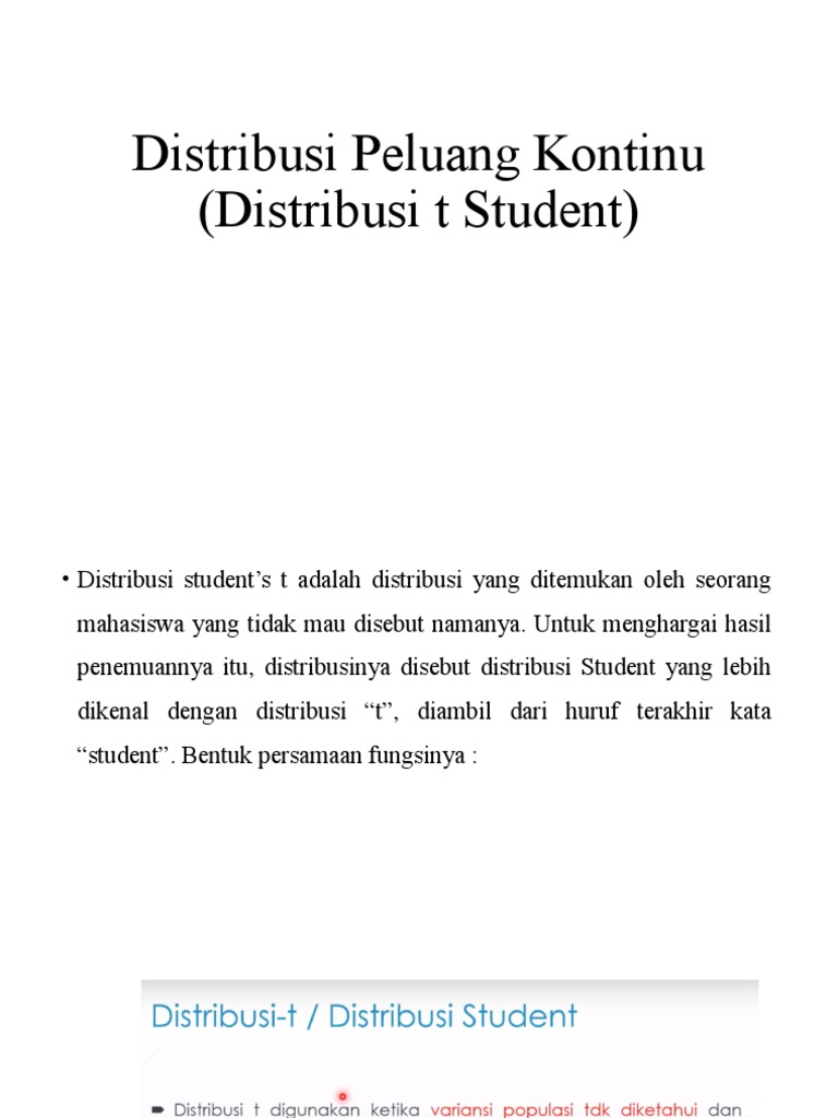 10.distribusi T Student PDF