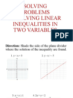 Solving linear inequalities problems