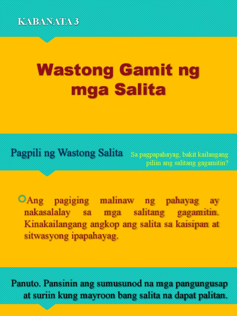 Fil 3 Kabanata 3 | PDF