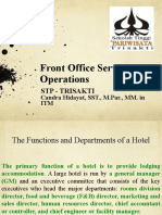 Chapter 3 Front Office Services and Operations