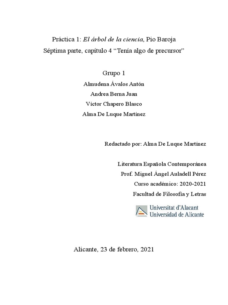 El árbol De La Ciencia Pío Baroja Descargar Gratis Pdf Muerte Parto