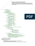 Technology Scouting - Water Purification