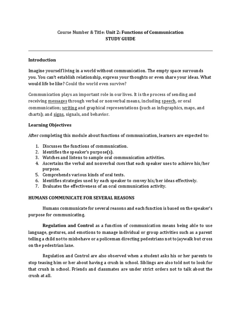 OCC Study Guide - UNIT 2-3 | PDF