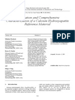 Markovic 2004 - Preparation and Comprehensive Characterization of A Calcium HA Reference Material