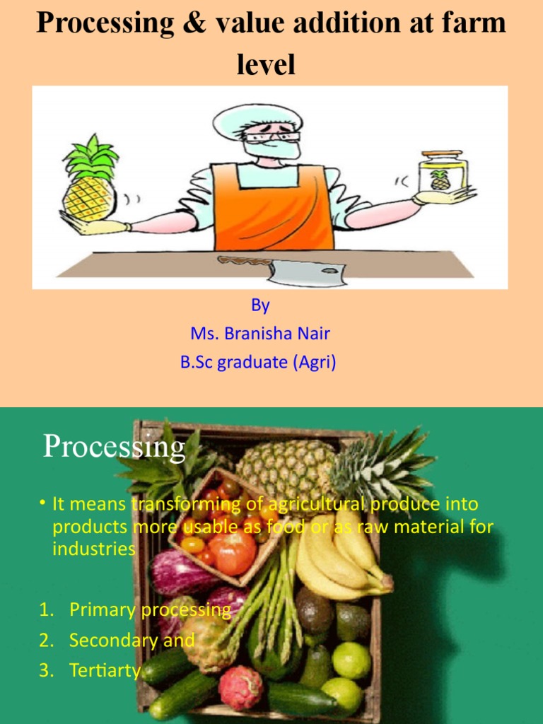 Farm-Level Processing & Value Addition | PDF | Foods | Coconut