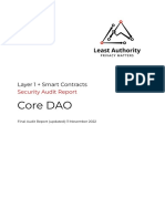 Least Authority Core DAO Layer 1 + Smart Contracts Updated Final Audit Report