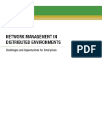 Network Management in Distributed Environments - Challenges and Opportunities For Enterprises