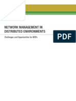 Network Management in Distributed Environmnets - Challenges and Opportunities for MSPs