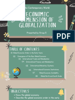 Economic Dimension of Globalization