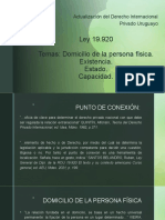 Ley 19920 Domicilio E - E - C