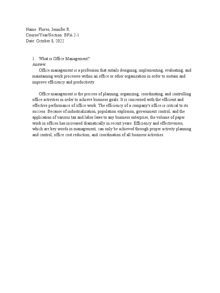 Office Management PDF