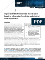 Aa22 277a Impacket and Exfiltration Tool Used To Steal Sensitive Information From Defense Industrial Base Organization