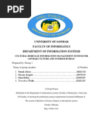 Cultural Heritage Information Management System For Gondar Culture and Tourisim Bureau