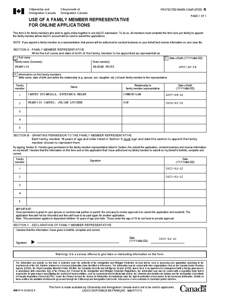 imm-5713e-use-of-a-family-member-representative-for-online