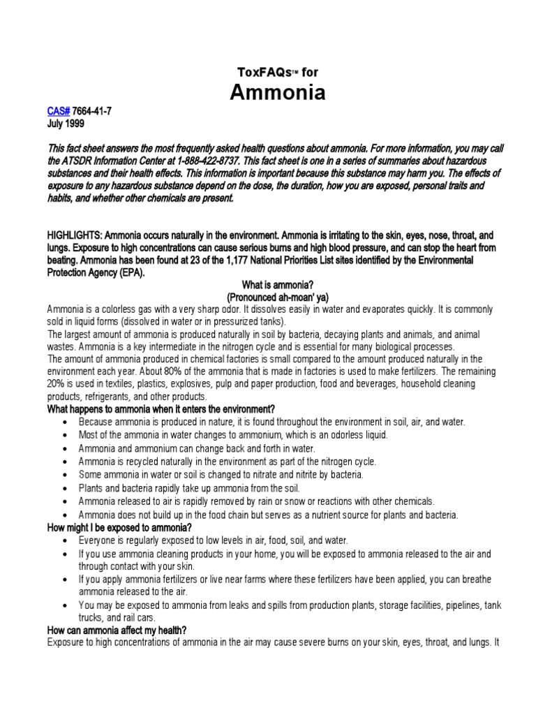 Ammonia 2 PDF