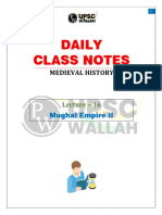Medieval History 16 - Daily Class Notes (Sankalp (UPSC 2024) )