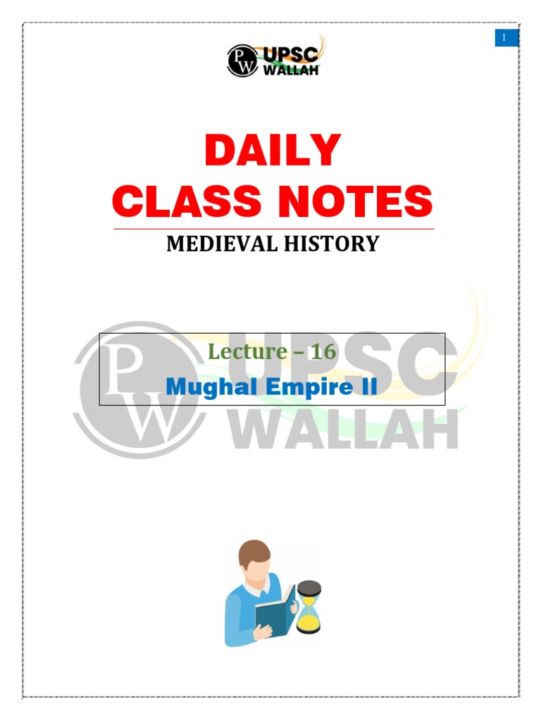 Medieval History 16 - Daily Class Notes (Sankalp (UPSC 2024) ) | PDF ...