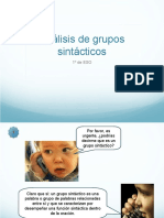 Grupos Sintácticos 2 ESO