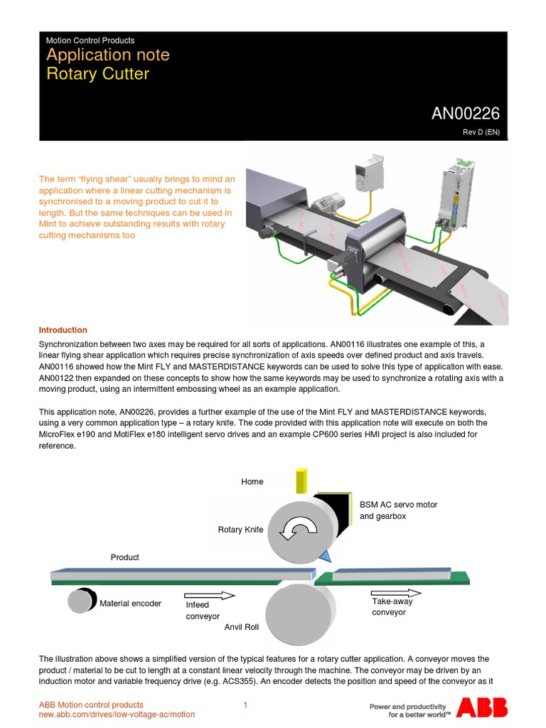 AN00226-Rotary Cutter Rev D EN | PDF