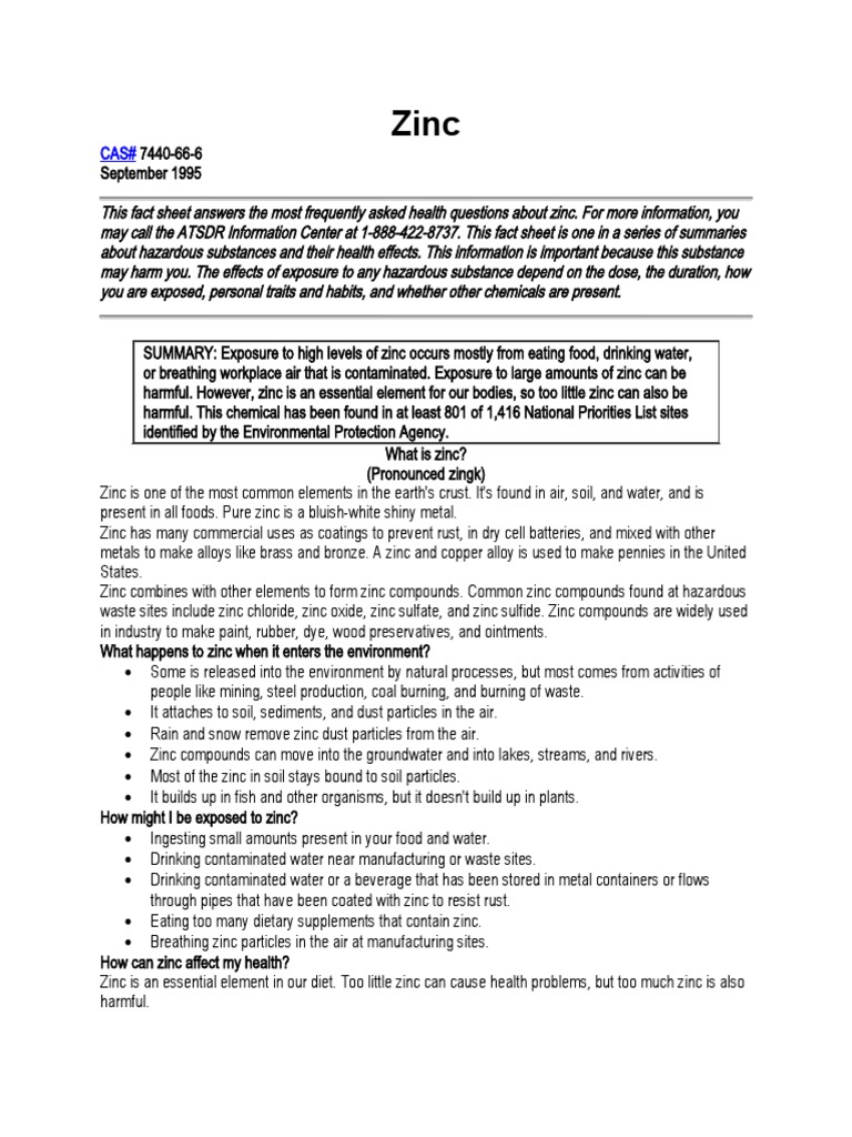 Zinc PDF