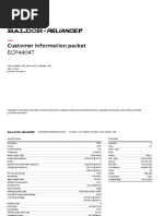 ECP4404T Customer Information BALDOR