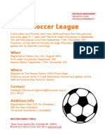 Youth Soccer League: Reuter Family Ymca