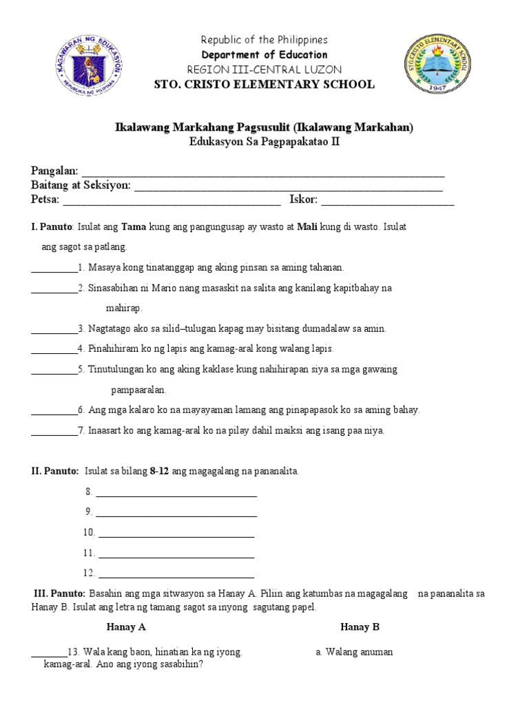 Periodical Test Esp2 Pdf