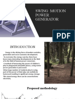 SWING MOTION POWER GENERATOR: Harnessing the power of play
