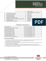 Rajapushpa Imperia Price Sheet