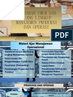 MANAJEMEN PRODUKSI DAN OPERASI