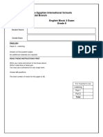 Block Exam - Block 3 - g6 - Listening Paper