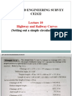 LECTURE-10 Setting Out of Simple Circular Curve