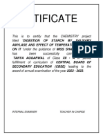 Chemistry Project Report Class 12