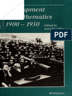Development of Mathematics 1900-1950 (English and French Edition)