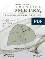 Introduction To Differential Geometry With Tensor Applications