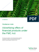 Advertising Offers of Financial Products Guidance Note