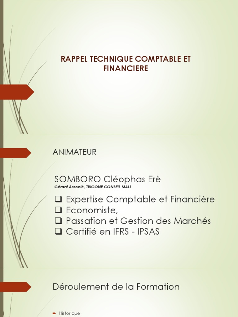Comptabilit FSEG 2022 | PDF | Comptabilité | Normes internationales d ...